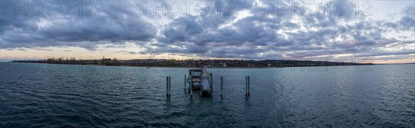 Evening twilight at Lake Constance