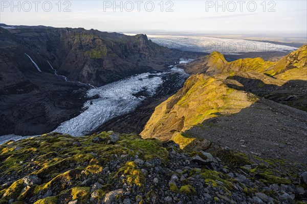 Spectacular landscape in the evening light