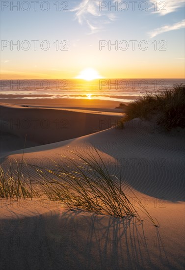 Sunset over the sea