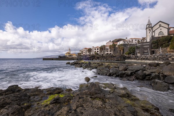 Rocky coast near Canical