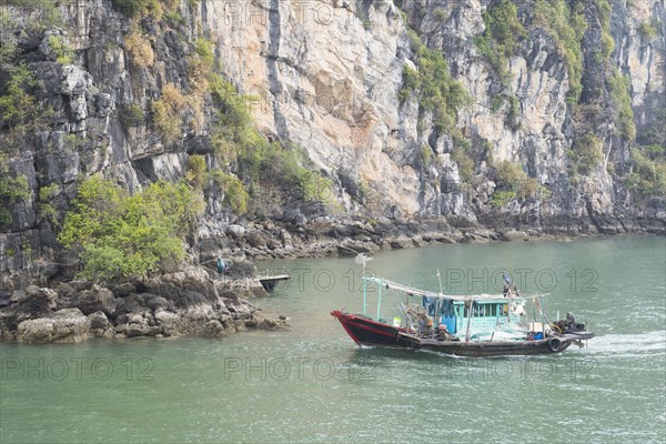 Fishing boat in Halong Bay