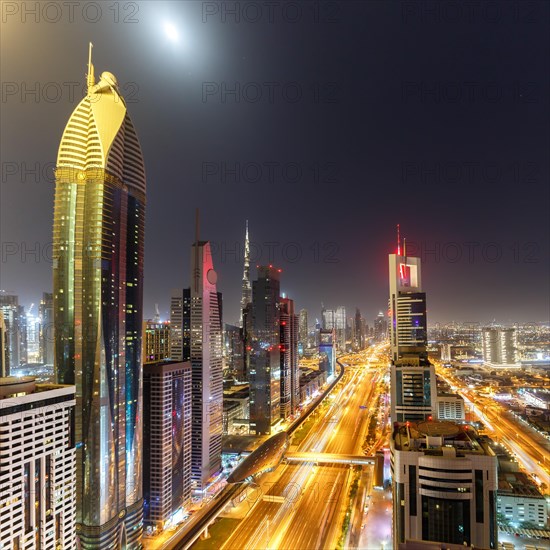 Dubai Sheikh Zayed Road Burj Khalifa Kalifa Skyscraper Skyline Architecture in Dubai