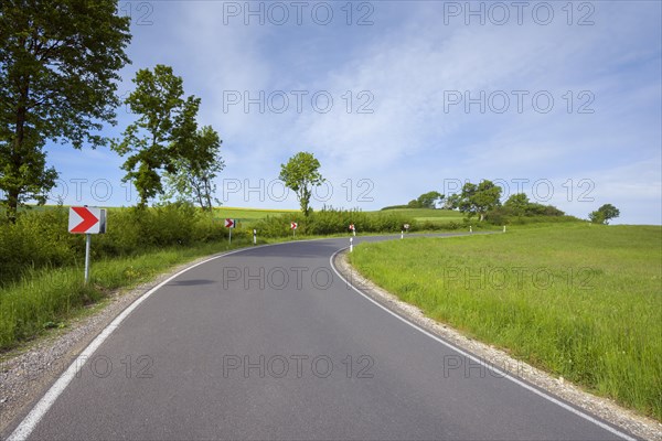 Winding Country Road in Spring