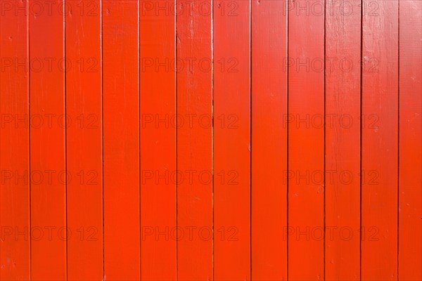 Painted Red Wood Paneling