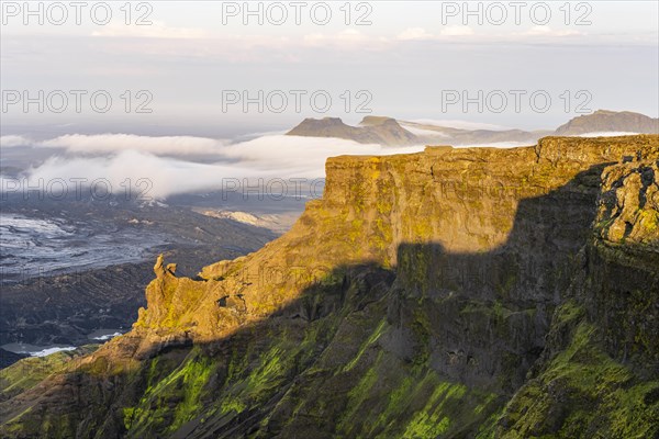 Spectacular landscape in the evening light