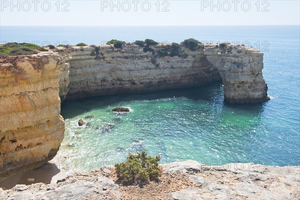 Rock cliff landscape Praia da Albandeira