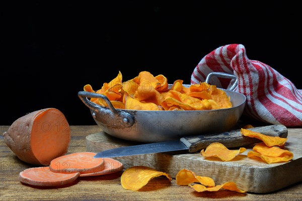 Sliced sweet potato