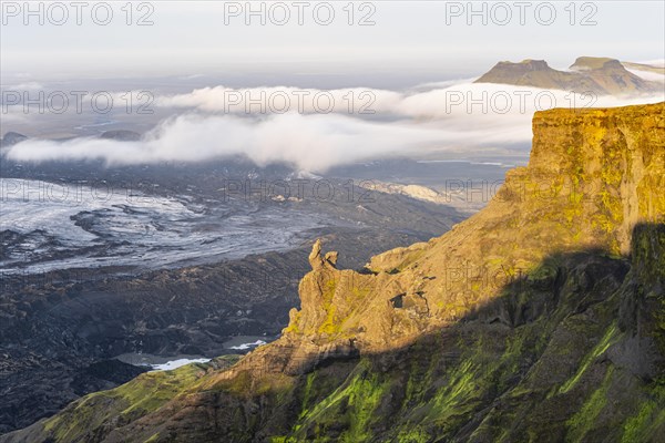 Spectacular landscape in the evening light