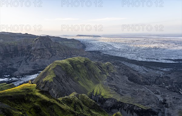 Spectacular landscape in the evening light