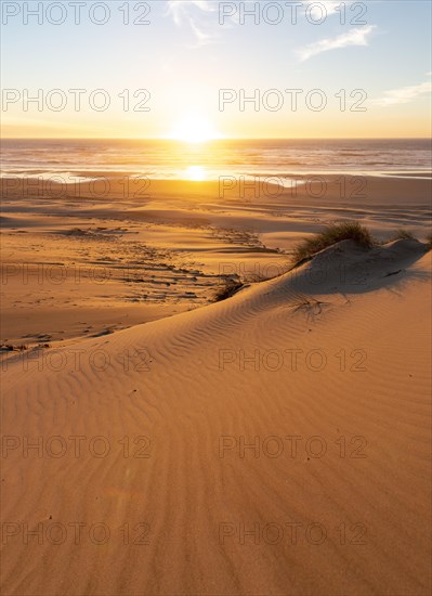 Sunset over the sea