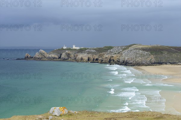 Rocky coast and sandy bay