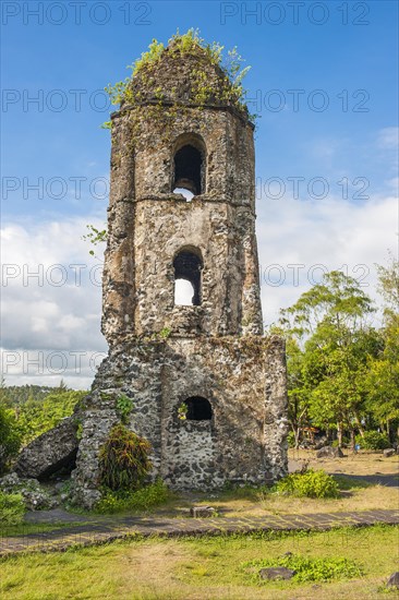 Cagsawa Church destroyed by Mayon Volcano