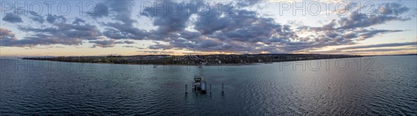 Evening twilight at Lake Constance