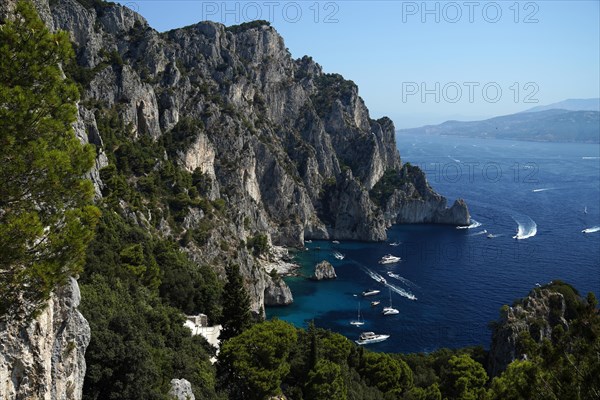 View of the bay with blue grotto