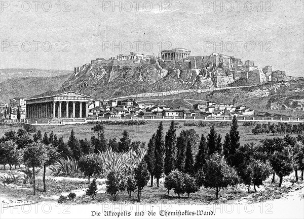 Acropolis and Themistocles Wall