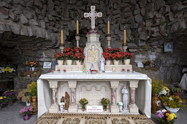 Altar with Christ Cross in Mary's Grotto