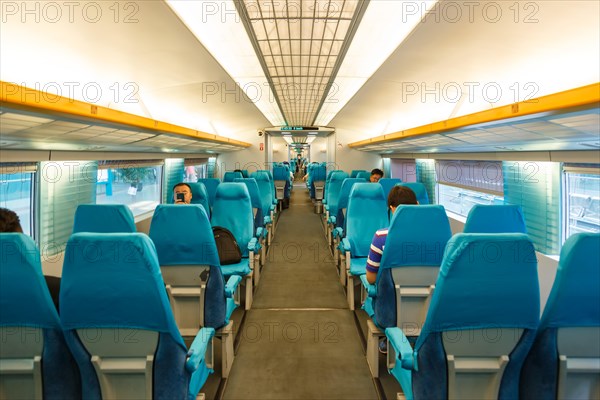 Shanghai Transrapid Maglev maglev train traffic interior in Shanghai