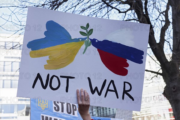 Protest poster against the Russian invasion of Ukraine