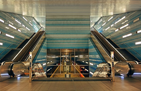 Two escalators