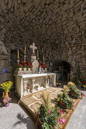 Altar with Christ Cross in Mary's Grotto