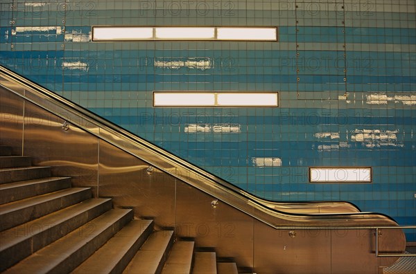 Escalator and stairs