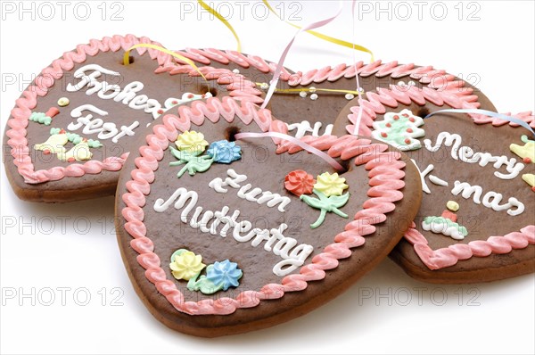 Gingerbread hearts