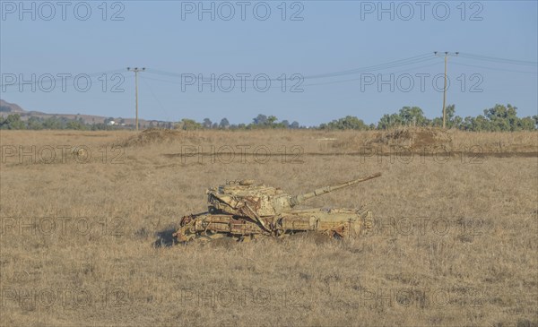 Scrap tanks on the Golan Heights