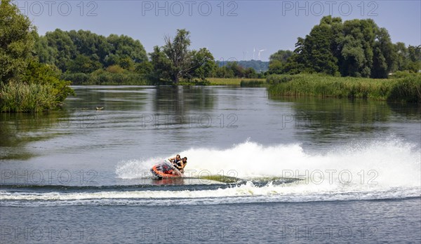 Jet ski on a lake in Potsdam