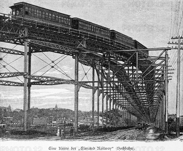 Elevated railway