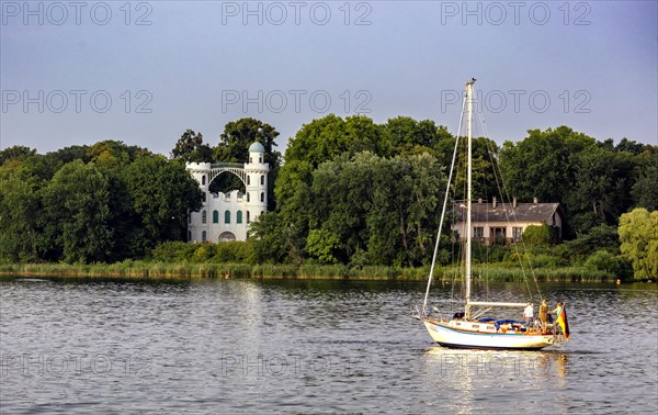 Sailboat on the Wannsee at Pfaueninsel