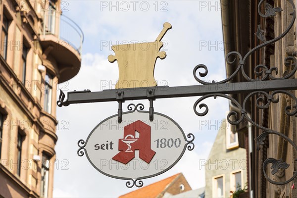 Nose sign of the Stadt-Apotheke an der Karlstrasse