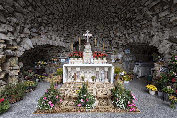 Altar with Christ Cross in Mary's Grotto