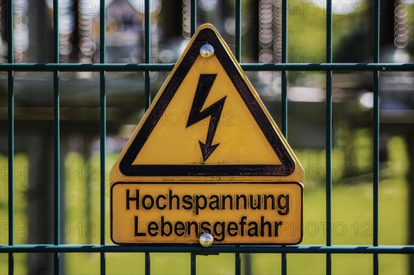 High Voltage Danger of Life