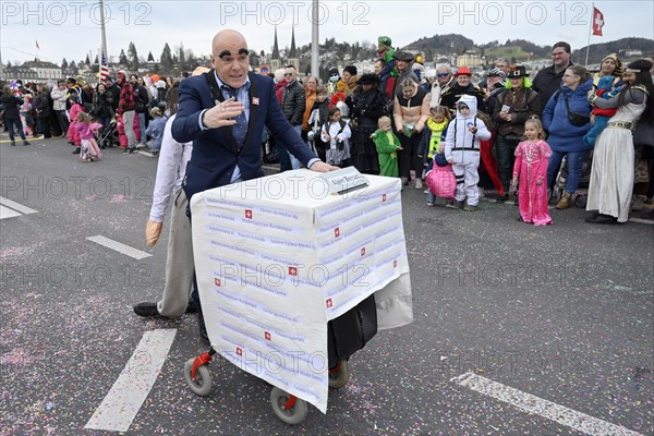 Carnivalists Federal Councillor Alain Berset motif