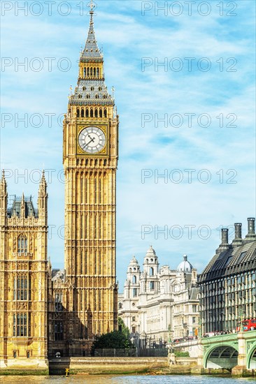 View of Big Ben and Westminster Bridge