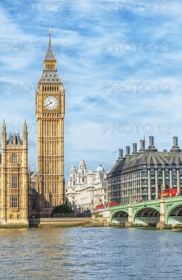 View of Big Ben and Westminster Bridge