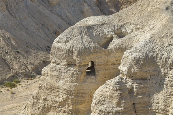 Caves of the excavation site Qumran