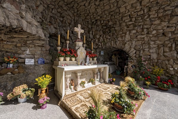 Altar with Christ Cross in Mary's Grotto