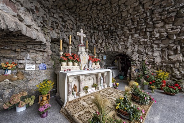 Altar with Christ Cross in Mary's Grotto