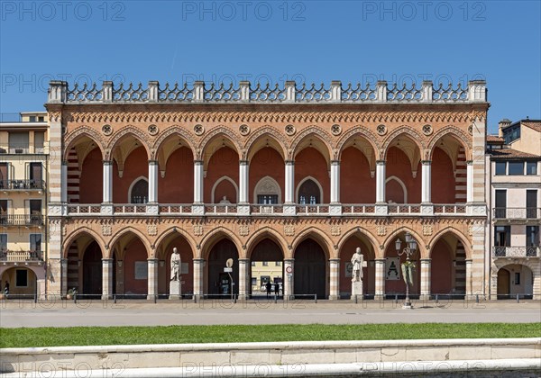 Loggia Amulea palace seen from Prato della Valle