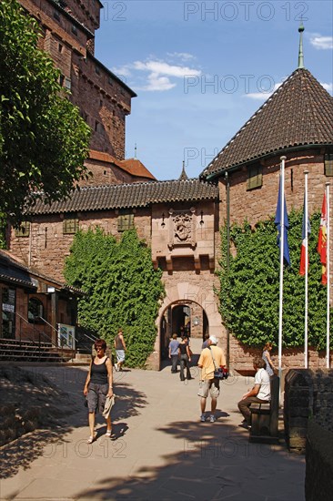 Haut-Koenigsbourg Entrance Facade Visitors