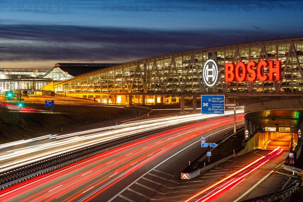 Traffic Cars Motorway A8 Messe Bosch Parking Garage in Stuttgart