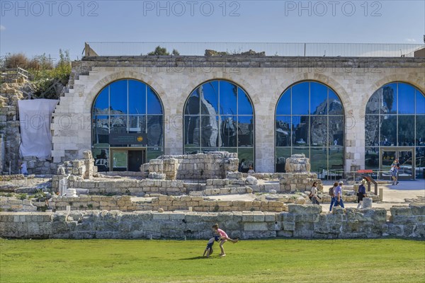 Visitor centre at the excavation site