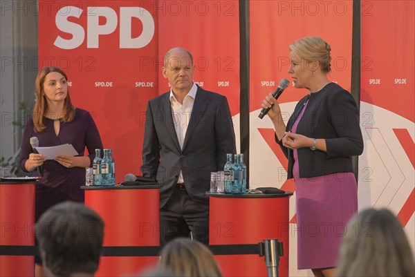 03. 09. 2021. Olaf Scholz and Franziska Giffey. SPD election campaign event. Wirtshaus Zenner