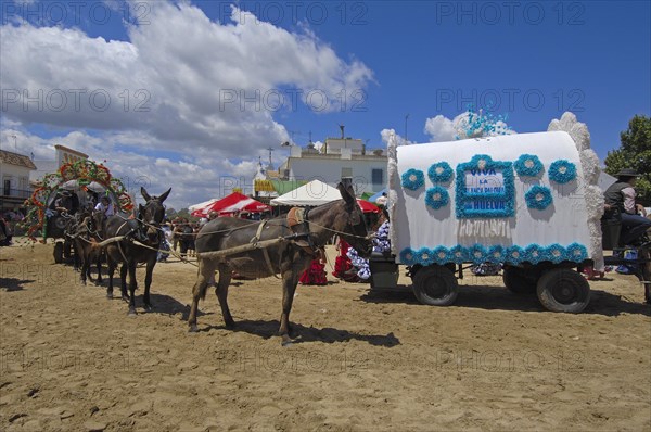 Pilgrims at El Rocio village, Spain, 2008