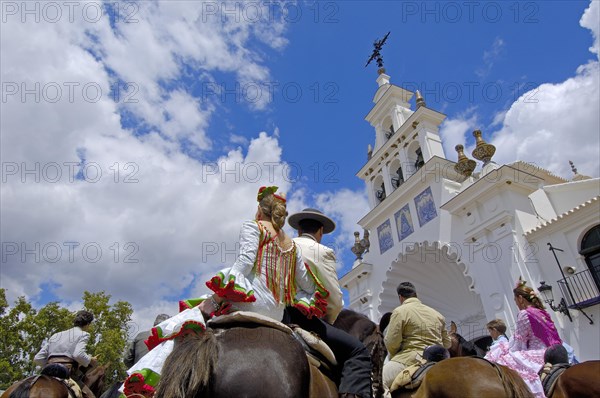 Pilgrims at El Rocio village, Spain, 2008