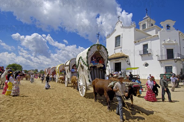 Pilgrims at El Rocio village, Spain, 2008