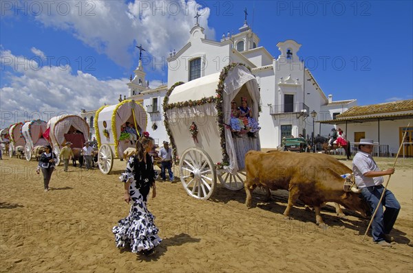 Pilgrims at El Rocio village, Spain, 2008