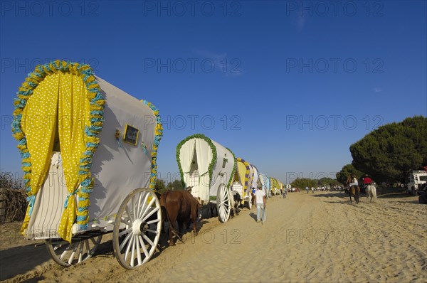 Pilgrims at El Rocio village, Spain, 2006