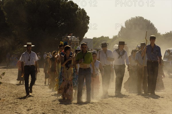 Pilgrims at El Rocio village, Spain, 2006